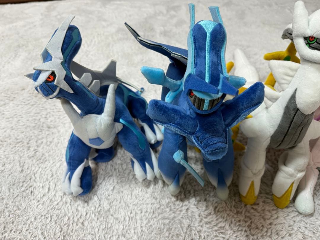 ディアルガ、パルキア、アルセウス、オリジンフォルム、ポケモンセンター、ぬいぐるみ