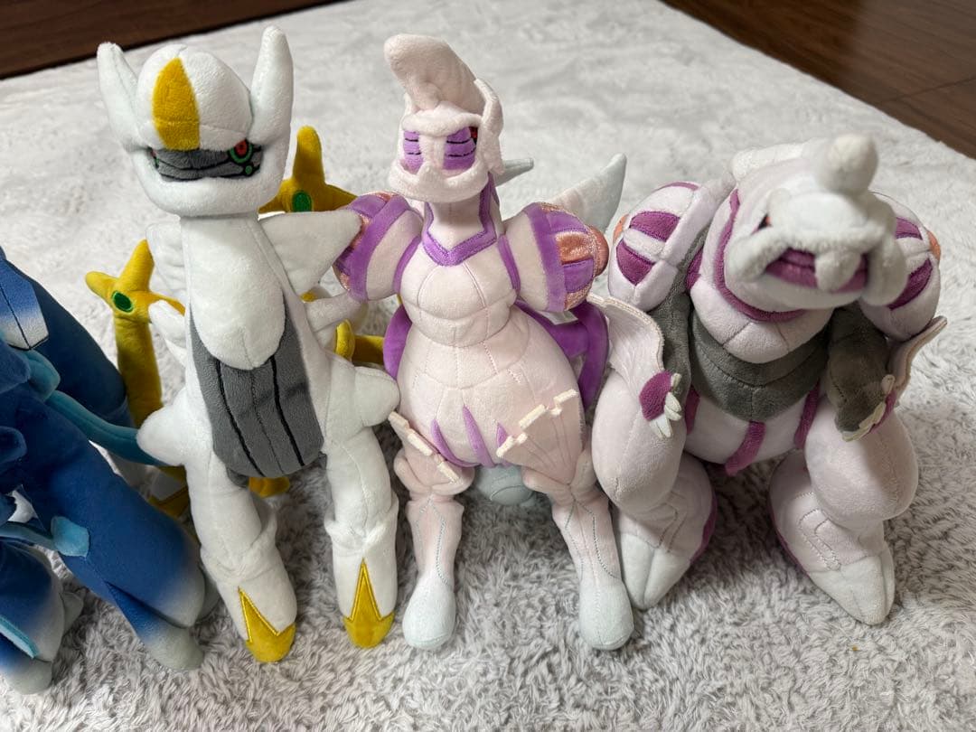 ディアルガ、パルキア、アルセウス、オリジンフォルム、ポケモンセンター、ぬいぐるみ