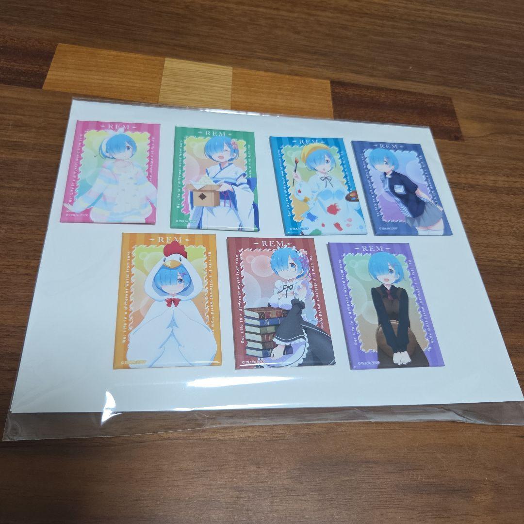 スクエア缶バッジセット Re:ゼロから始める異世界生活 Loppi・HMV限定