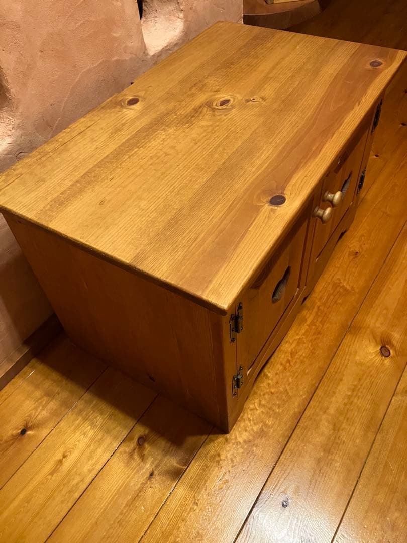 ナチュラルウッド収納ボックス ハート型