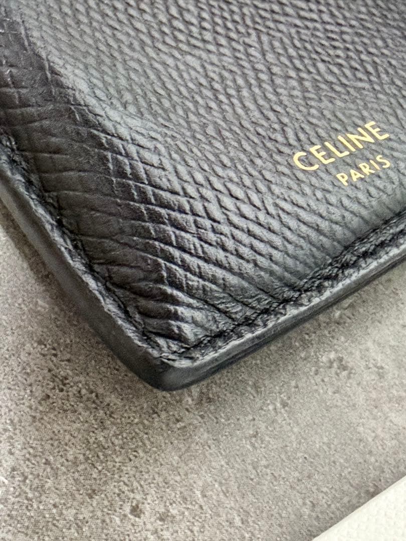 CELINE ブラックレザーケース