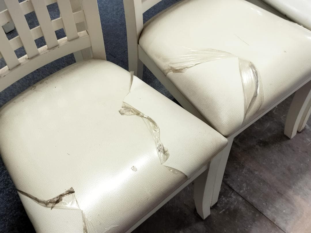 引き取り限定！分解できます。　大理石風　テーブルと椅子の５点セット