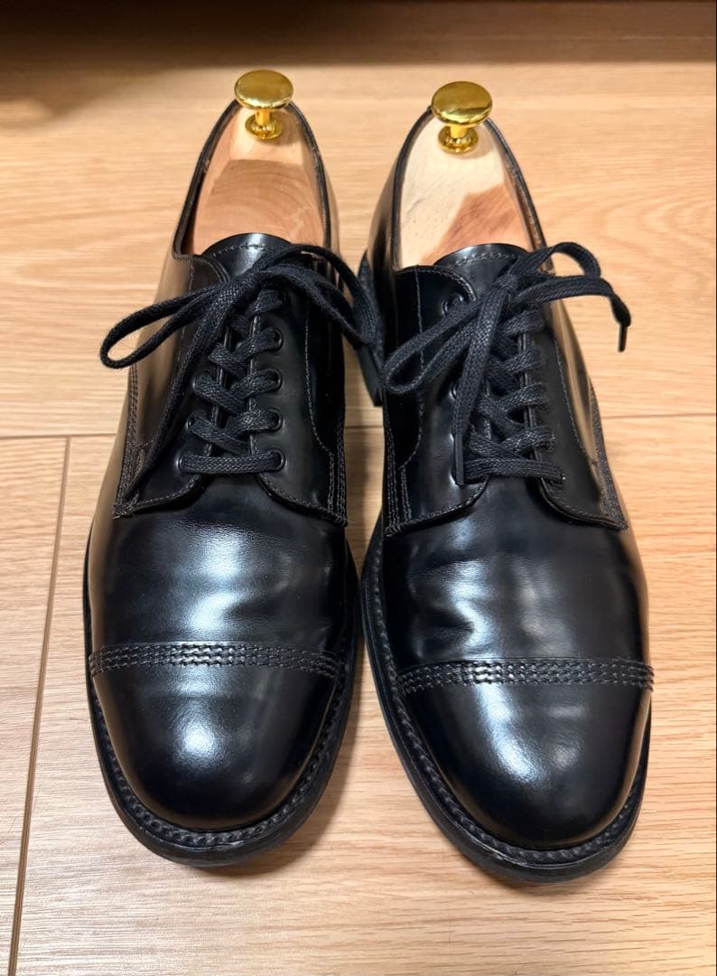 Sanders Military Derby Shoe GB 7 ブラック