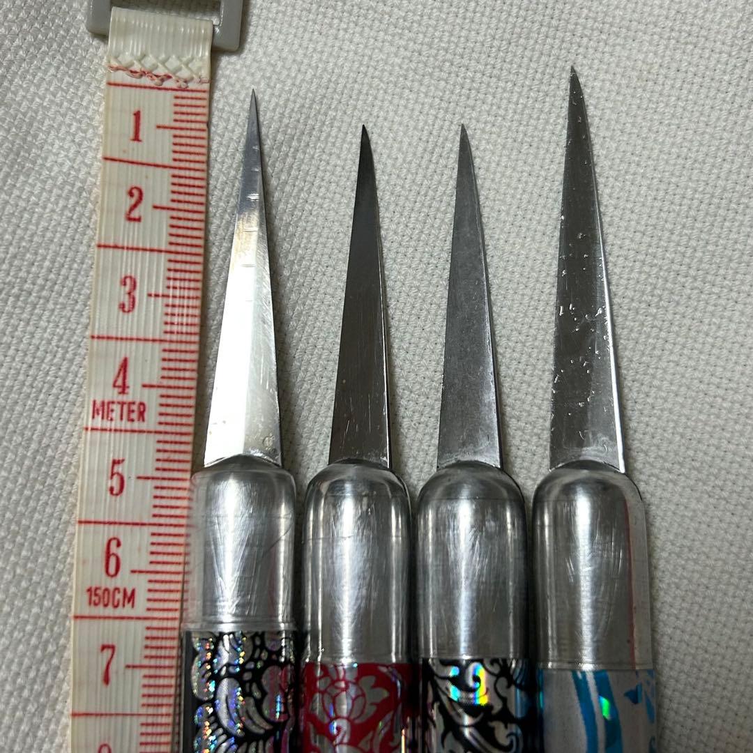 カービングナイフ 中古3本＋未使用1本＋ナイフセット