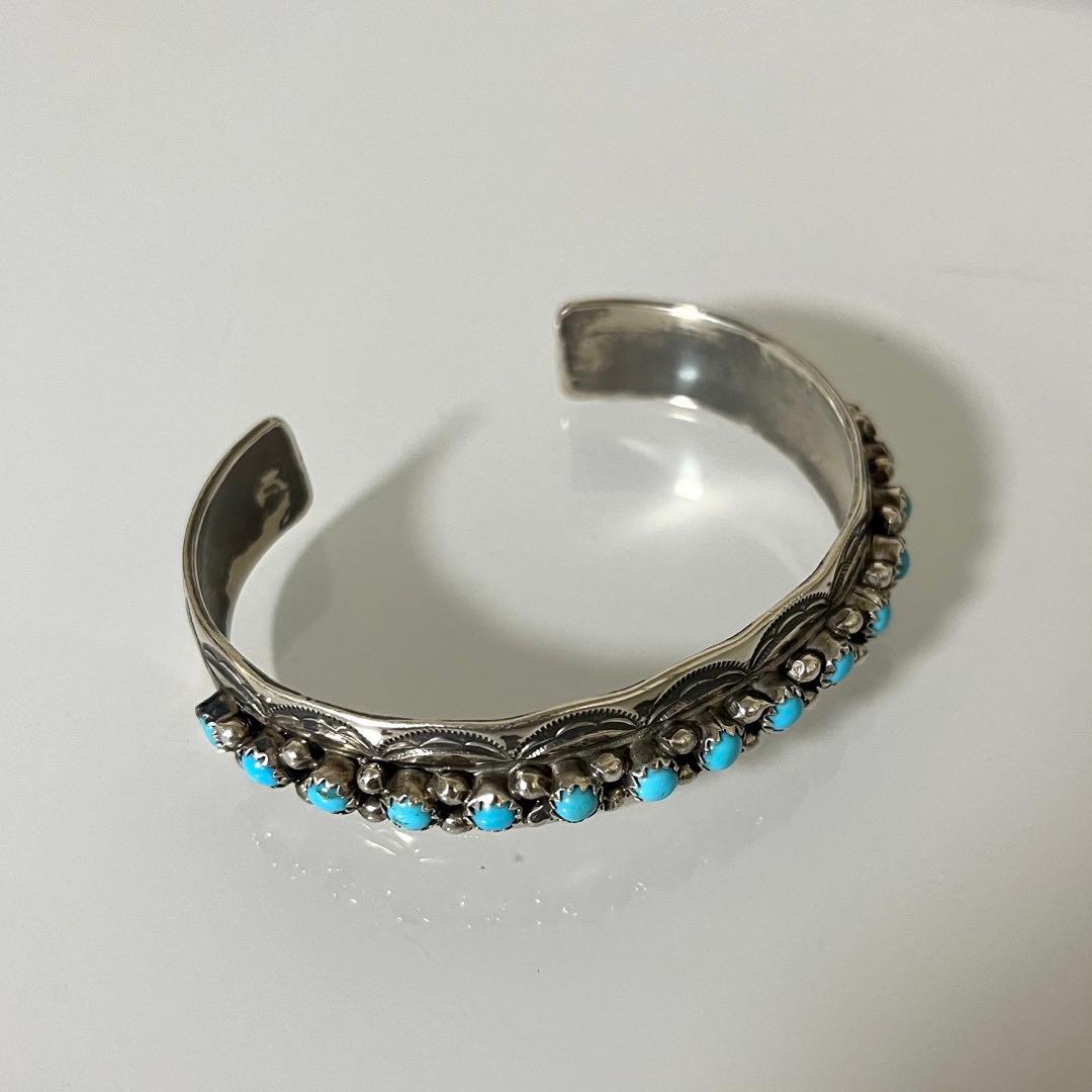 専用　ナバホ WB刻印 13連 ターコイズ バングル シルバー925