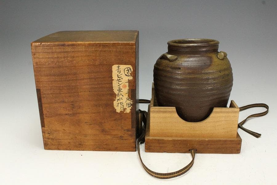 古備前 三耳壺 江戸時代 六古窯(K-XA852)