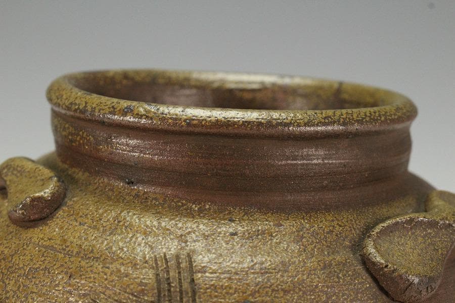 古備前 三耳壺 江戸時代 六古窯(K-XA852)