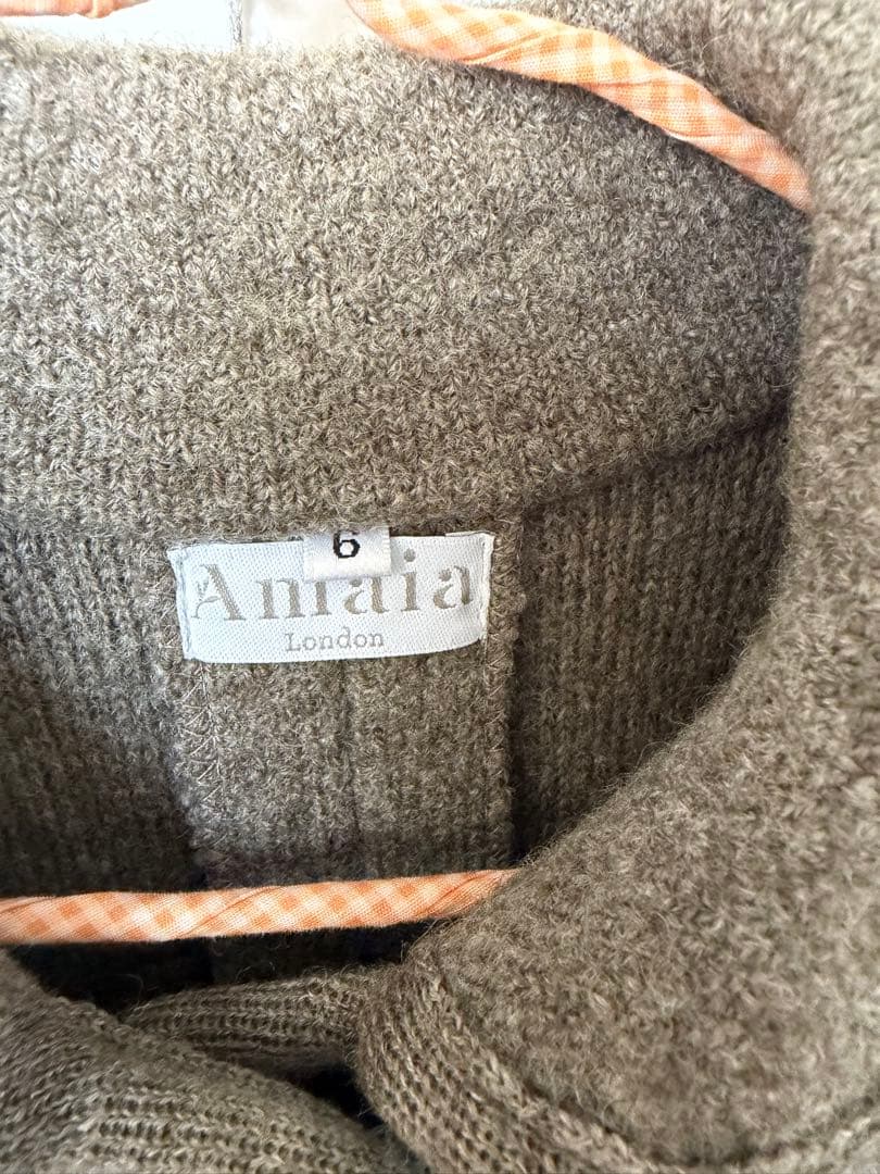 amaia kids ウールコート 6号 グレー