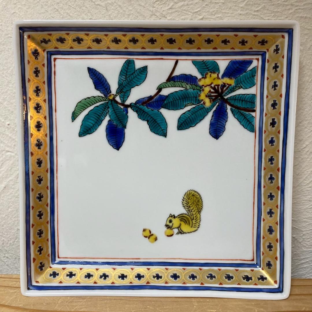 ★まとめ買いでお値引No.35★木箱入5枚組★九谷焼 武腰一憲 九谷庄三洞 皿揃