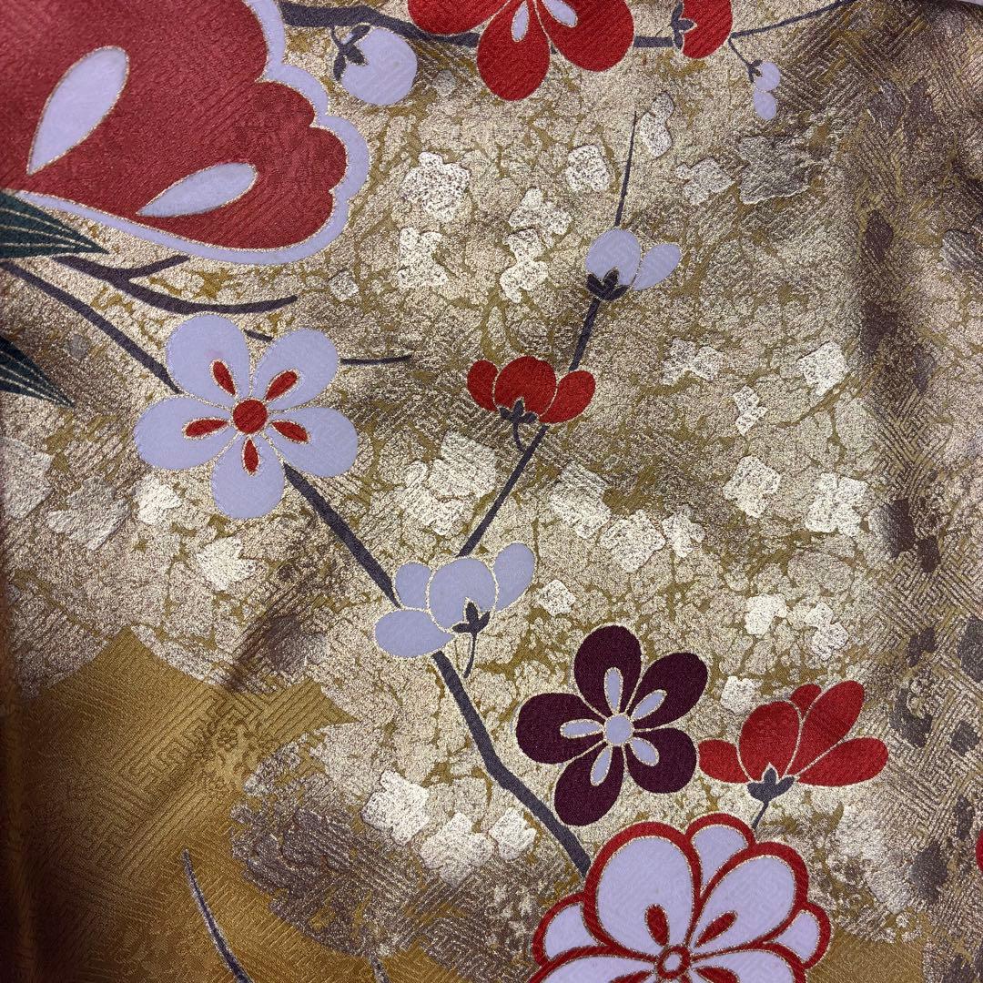 ＊ぽぽりん様＊【振袖フルセット】 豪華金彩 古典柄 藤 花柄 7点セット