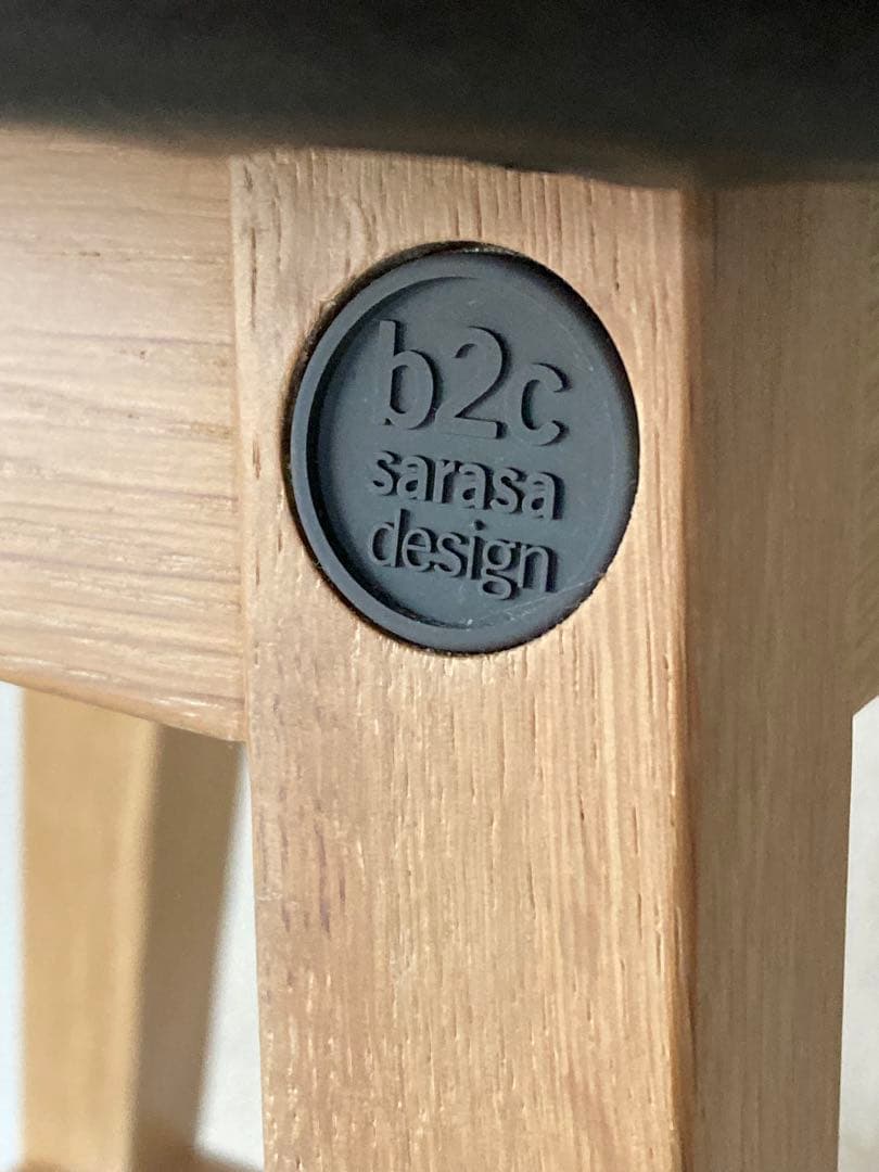 古い木製スツール サラサデザイン b2c オイルドレザー