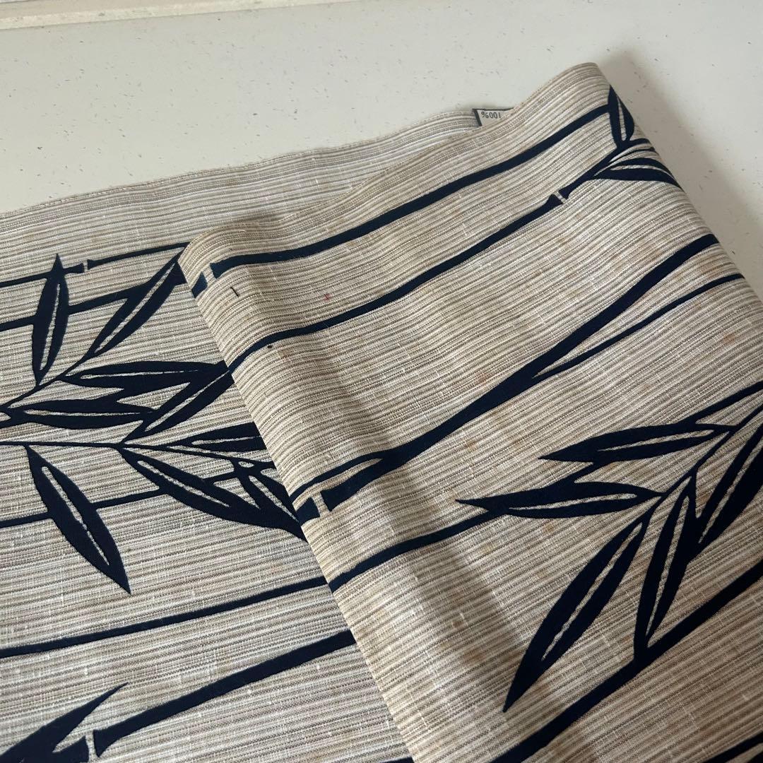 yk234 竺仙 本染 浴衣 反物 生地 リメイク 綿紬