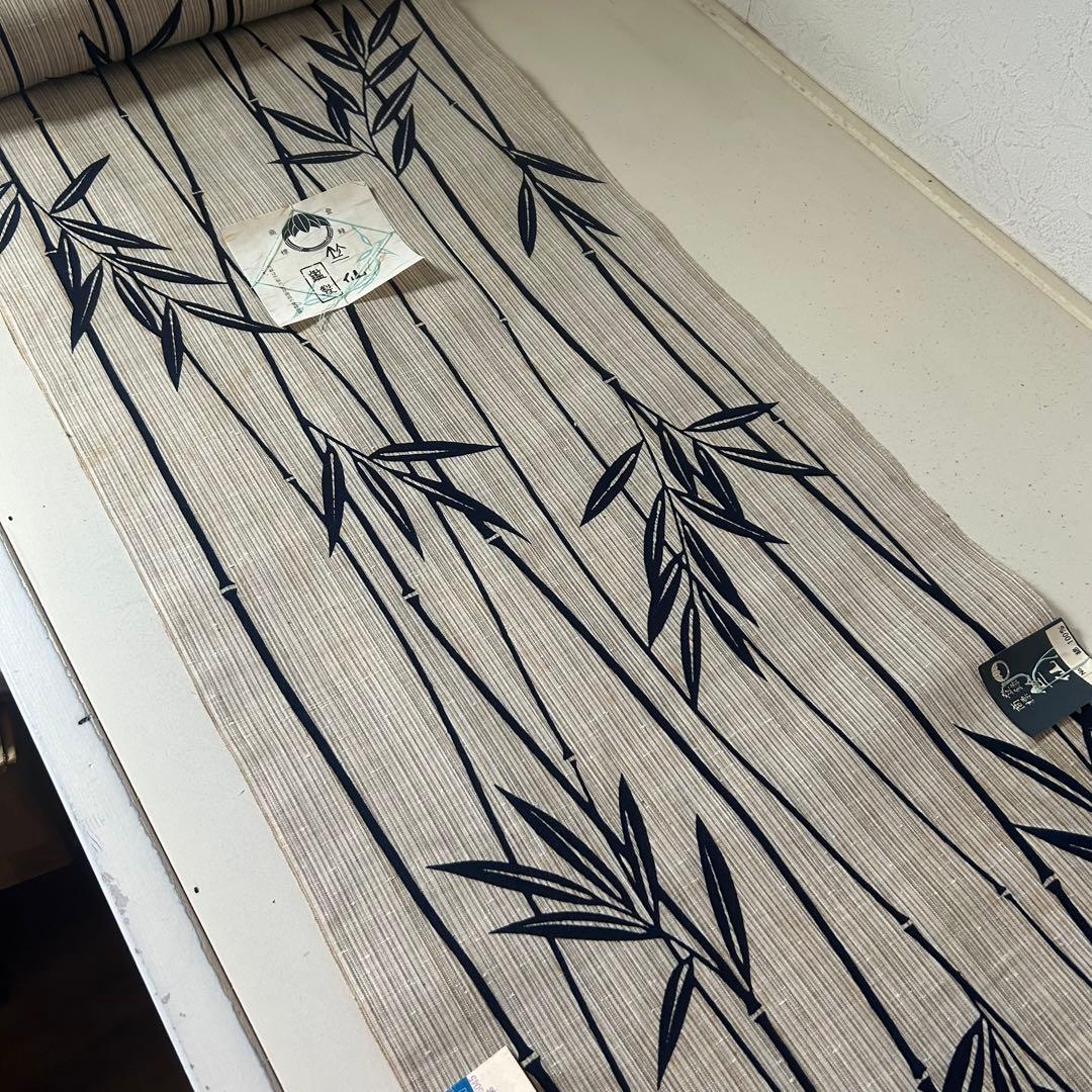 yk234 竺仙 本染 浴衣 反物 生地 リメイク 綿紬