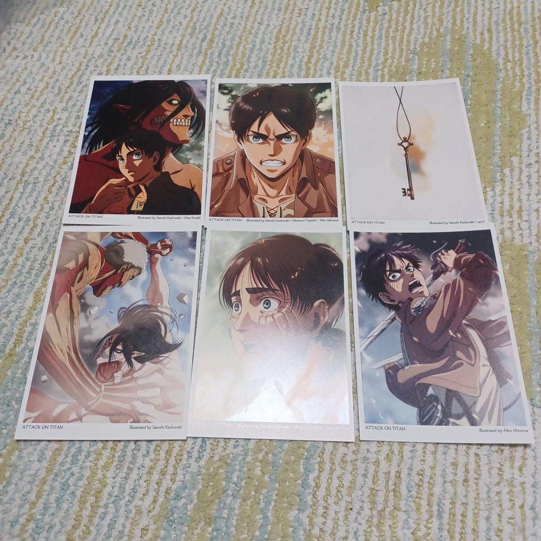 進撃の巨人 ポストカード 6枚セット