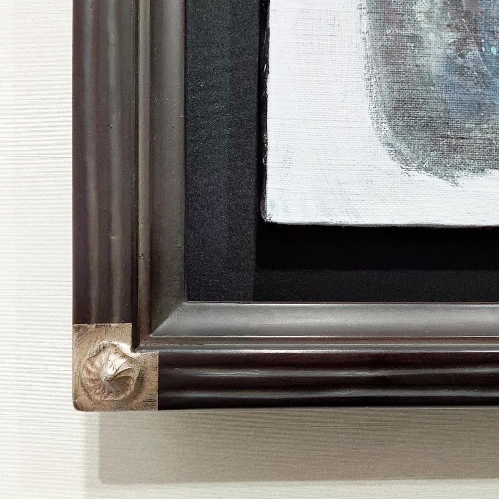 内野隆文　ワインボトル　絵画　キャンバスにアクリル　サムホール　額付　静物画