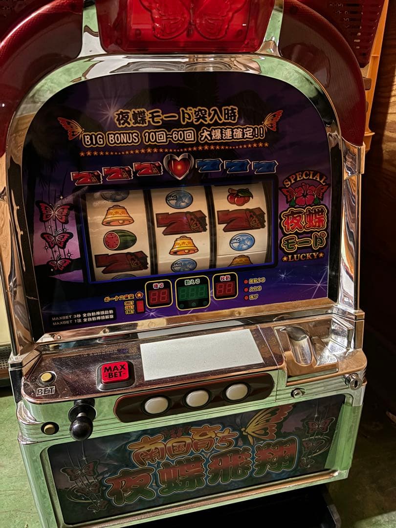 4号機 南国育ち 夜蝶飛翔 台湾南国 実機 家庭用電源対応