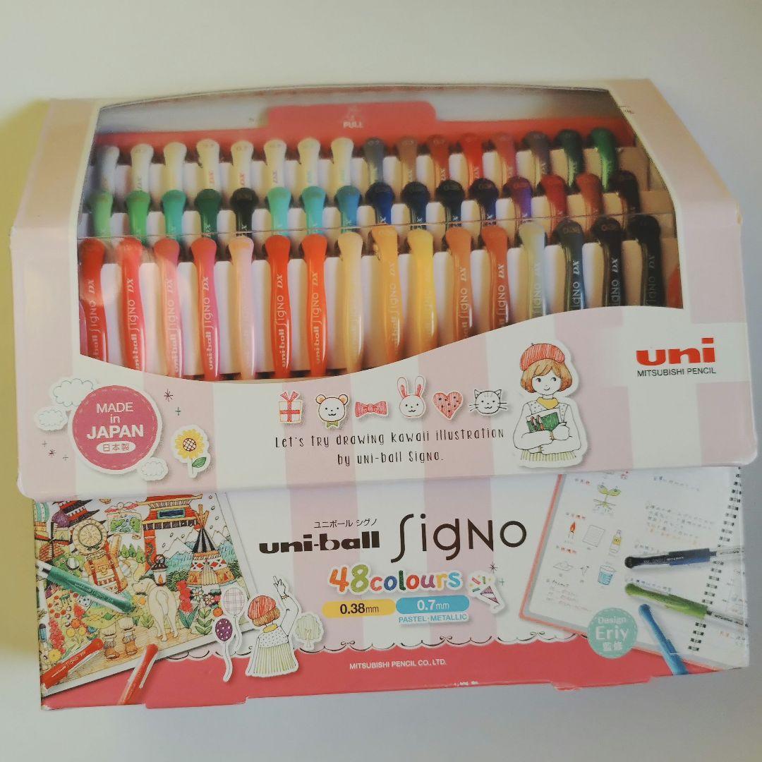 廃盤 三菱鉛筆 ユニボール シグノ 48色2000セット限定 20周年記念