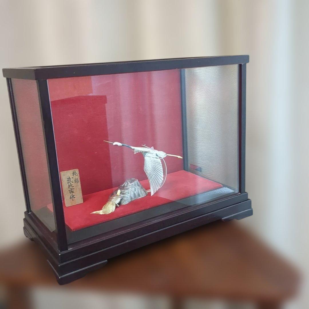 武比古　純銀製　鶴3.5号　訳あり保管品