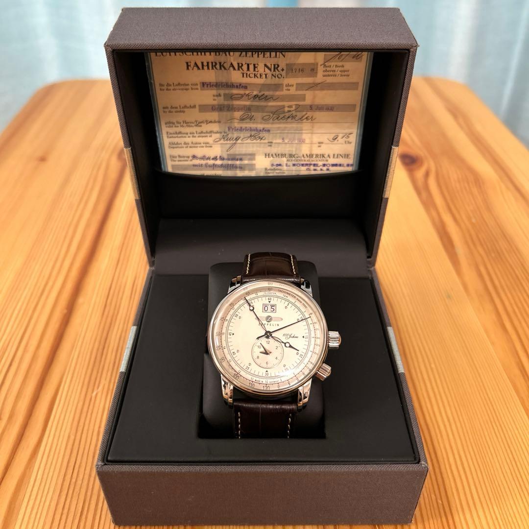 Zeppelin 100 Jahre デュアルタイム 腕時計