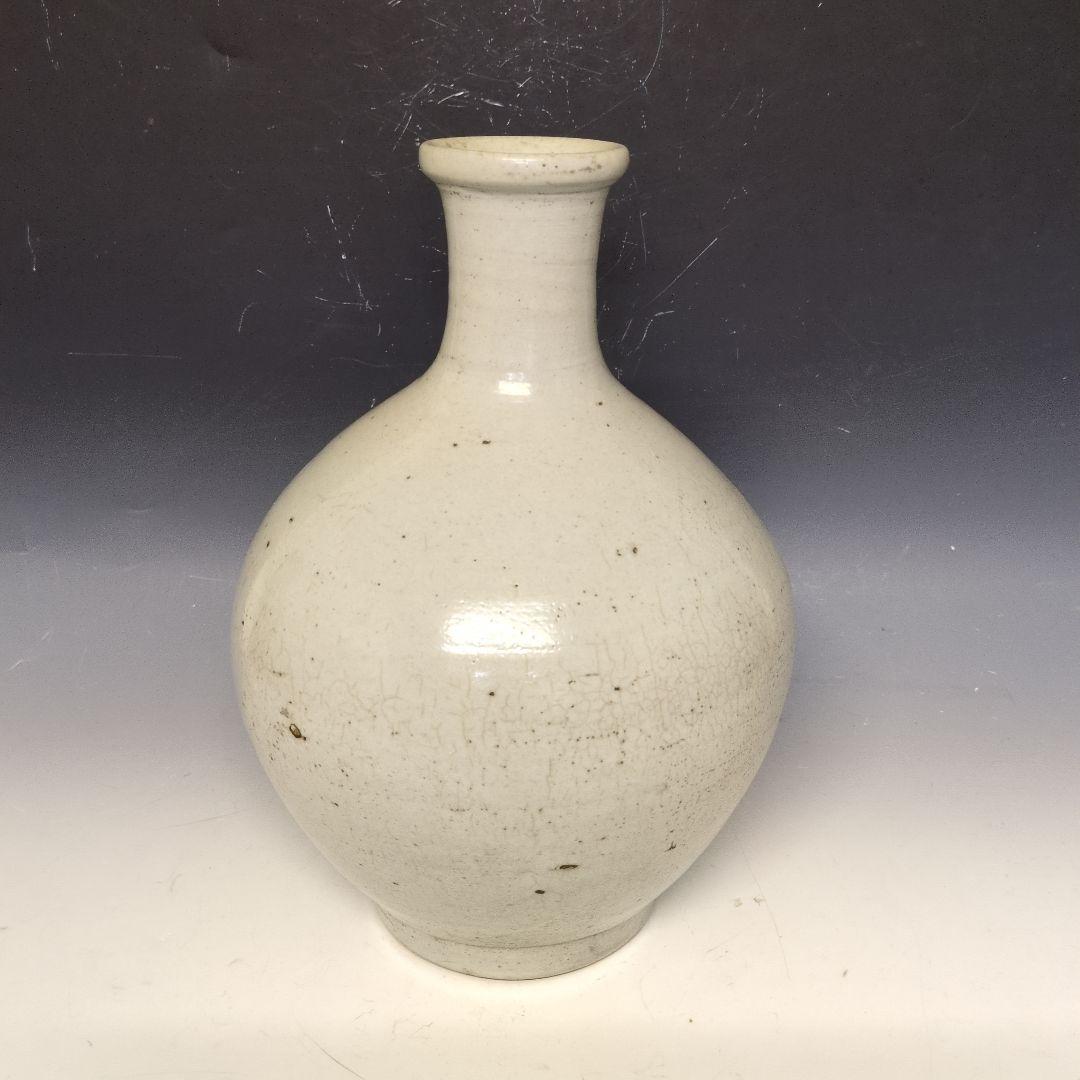 李朝白磁壷 李朝時代