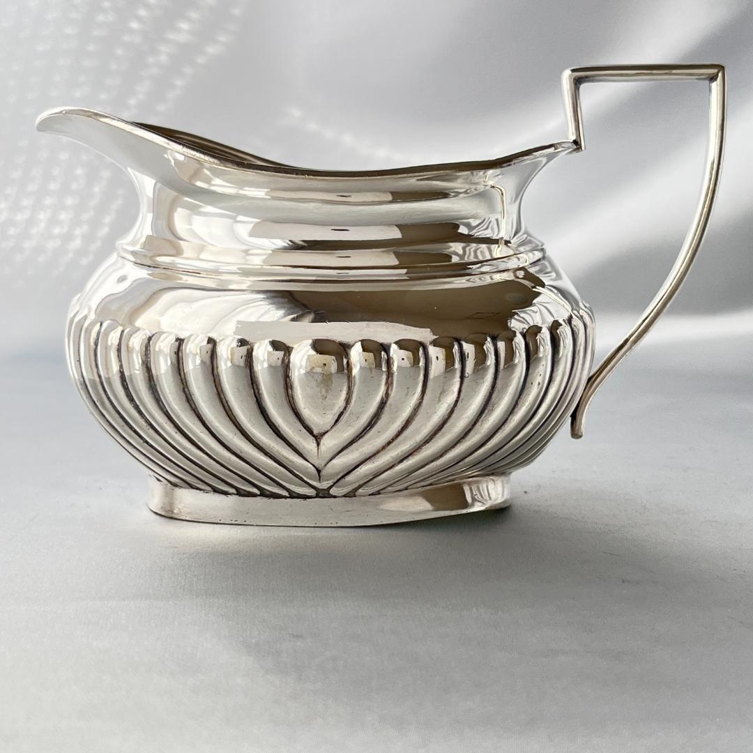 【G W Shirtcliffe & Son】 ハーフリブのティーセット 3点