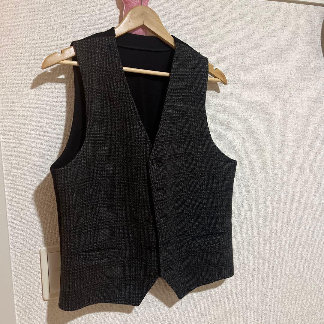 EMPORIO ARMANI チェック柄 スーツベスト