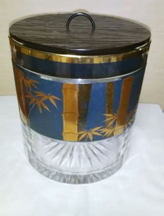 水指 ガラス 漆器　吉田華正作