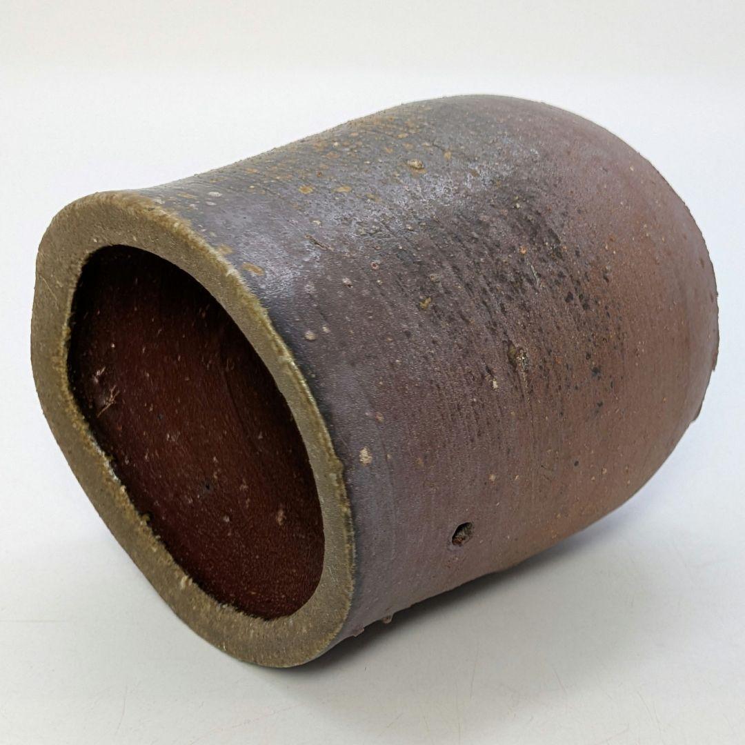 人間国宝 藤原雄 備前焼 掛花入 合箱栞 花器 フラワーベース 花瓶 花生 抹茶