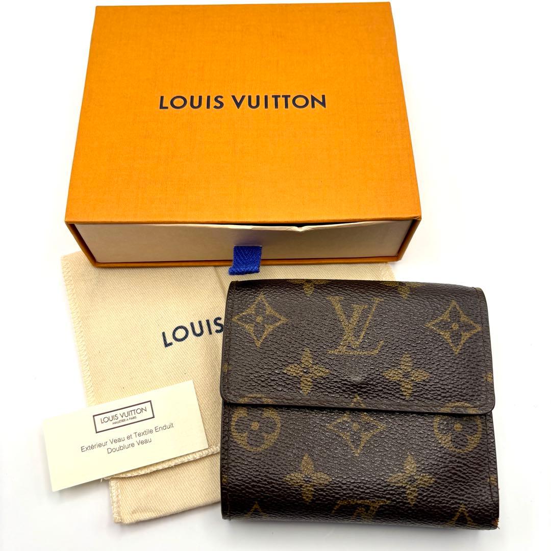 箱袋あり ヴィトン モノグラム 三つ折り財布 ビエカルト クレディ M61652