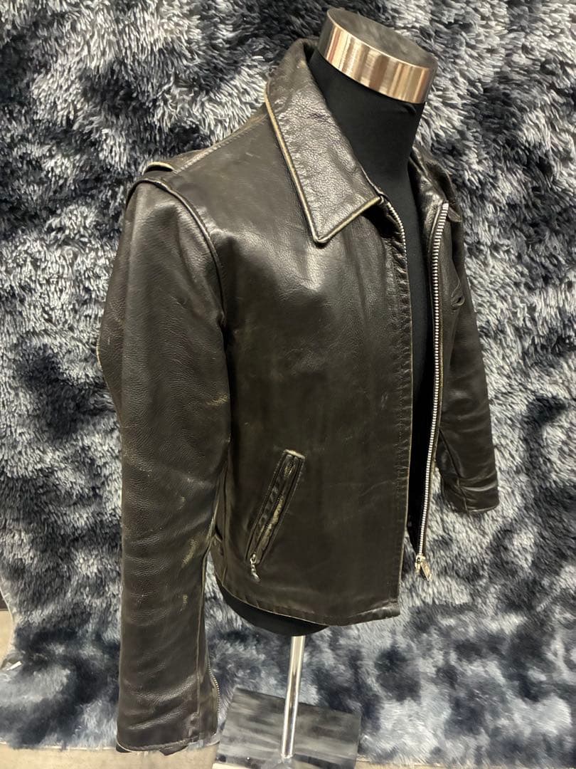 SCHOTT シングルライダースジャケット 38 ボアライナー付き アメリカ製