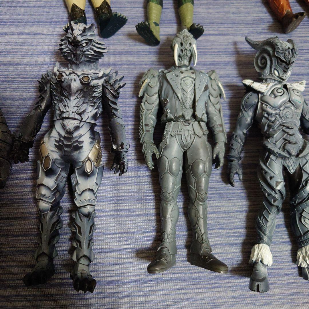 仮面ライダー　ソフビ　まとめ売り　昭和　怪人　ショッカー　約17cm　フィギュア