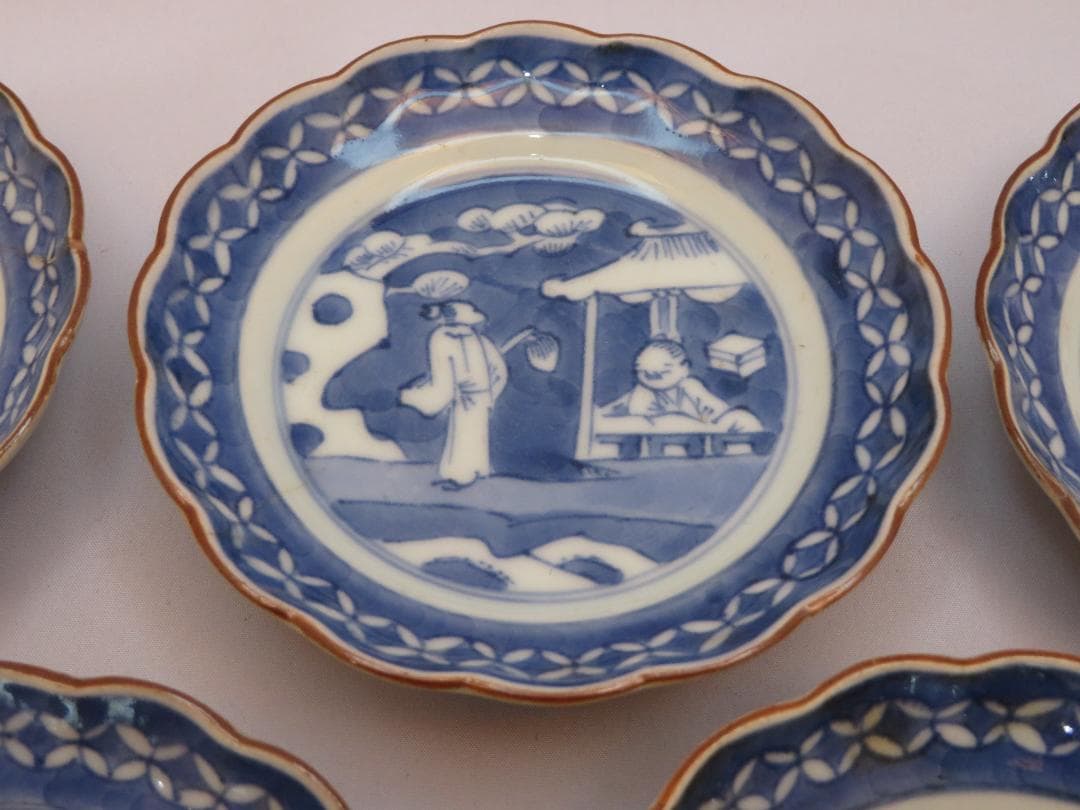 3247　古美術＜値下げ交渉大歓迎＞古伊万里人物像　５枚