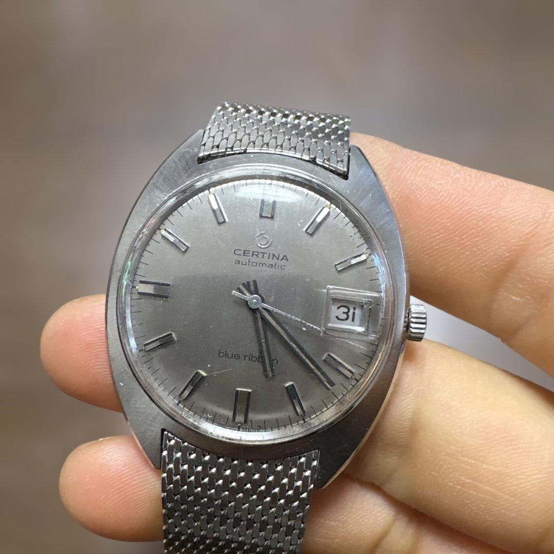 CERTINA 自動巻き時計 シルバー メッシュバンド動作確認済みです。