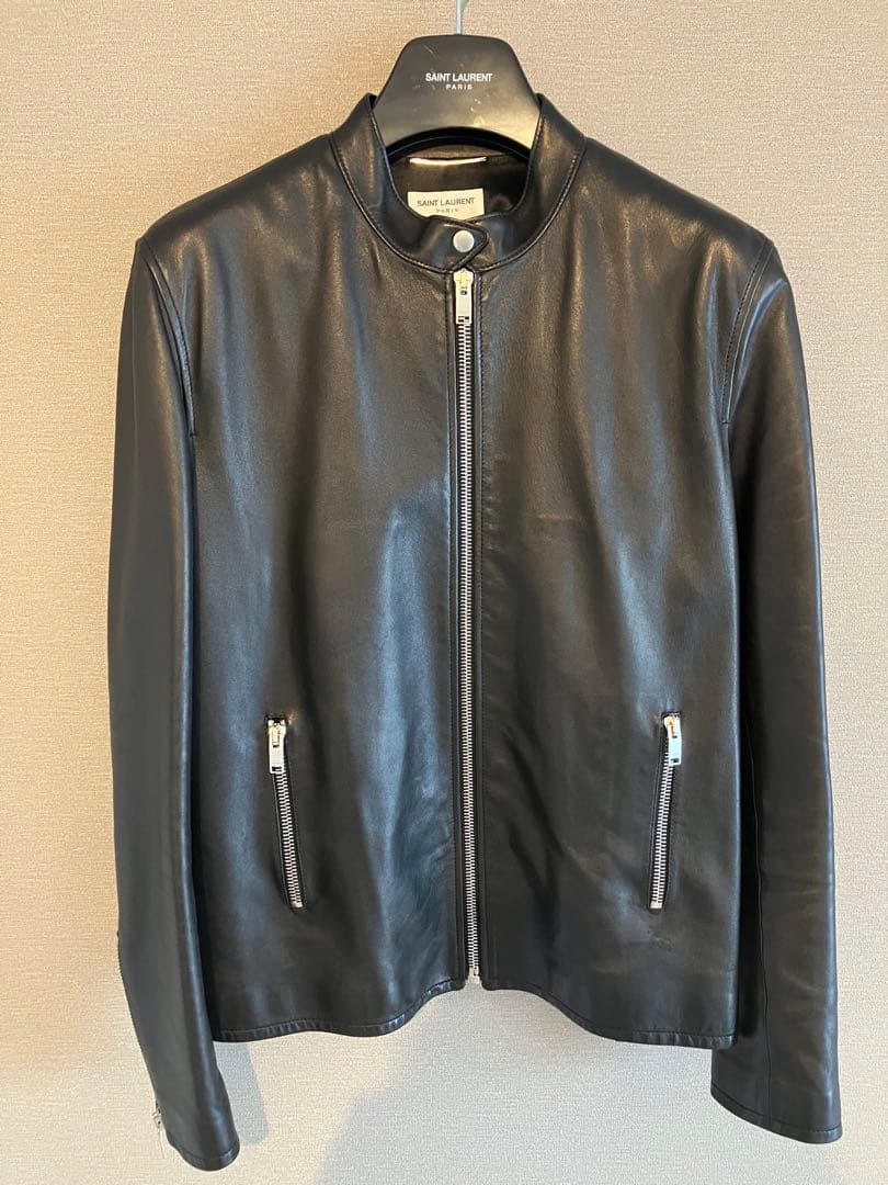 超美品 SAINT LAURENTサンローラン キース レザージャケット 56