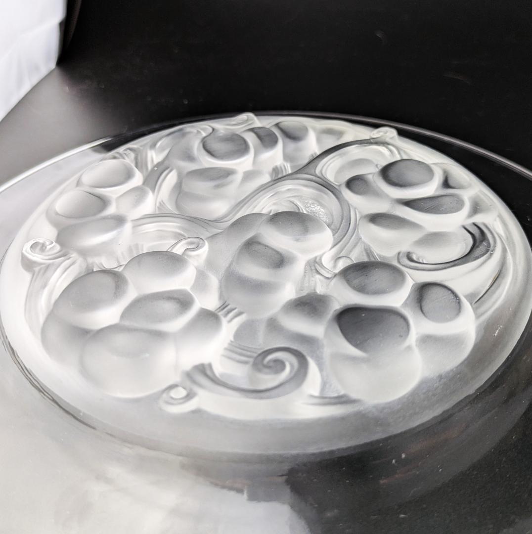 フロストによる立体感★希少★ラリック マリエンタール 24㎝大皿 フランス