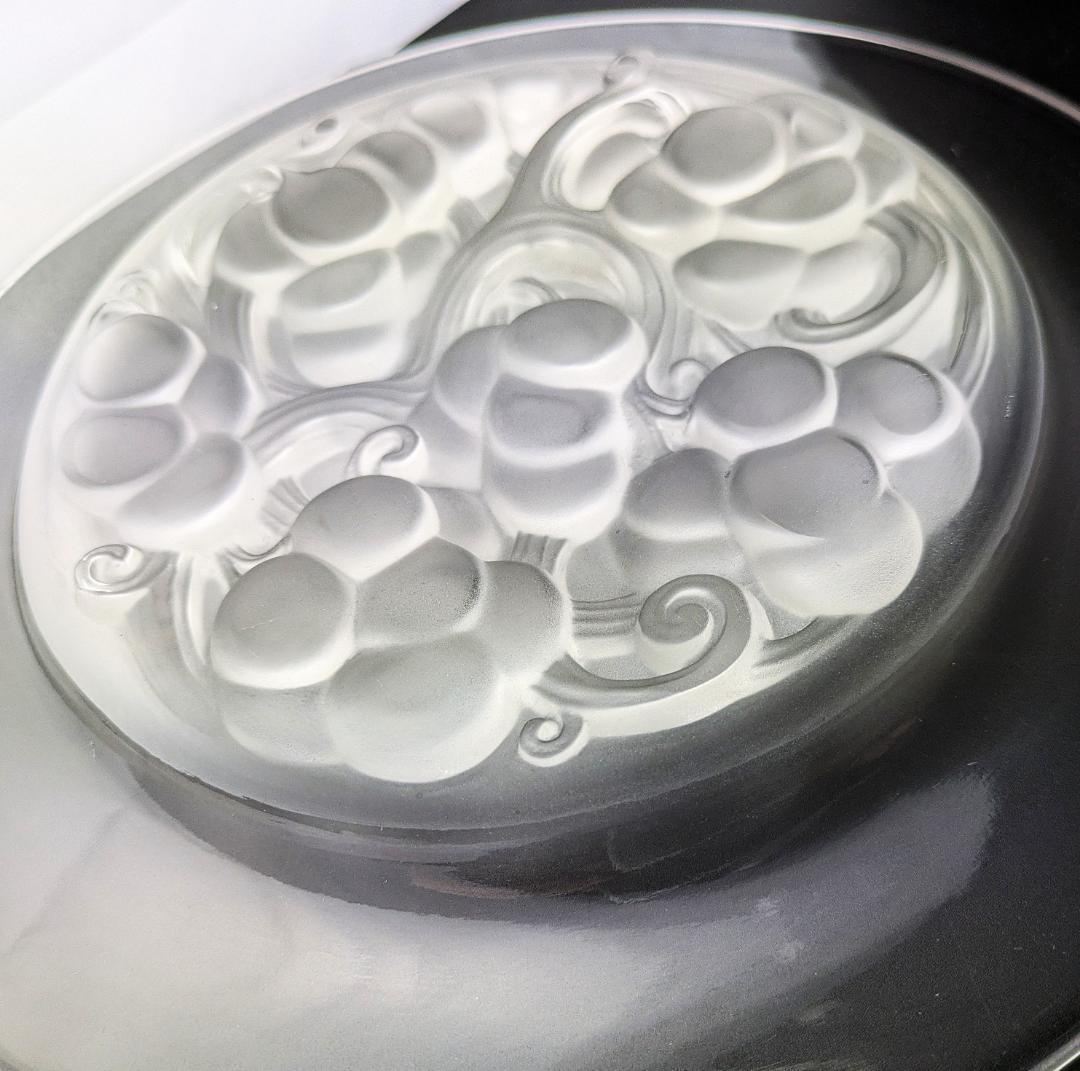 フロストによる立体感★希少★ラリック マリエンタール 24㎝大皿 フランス