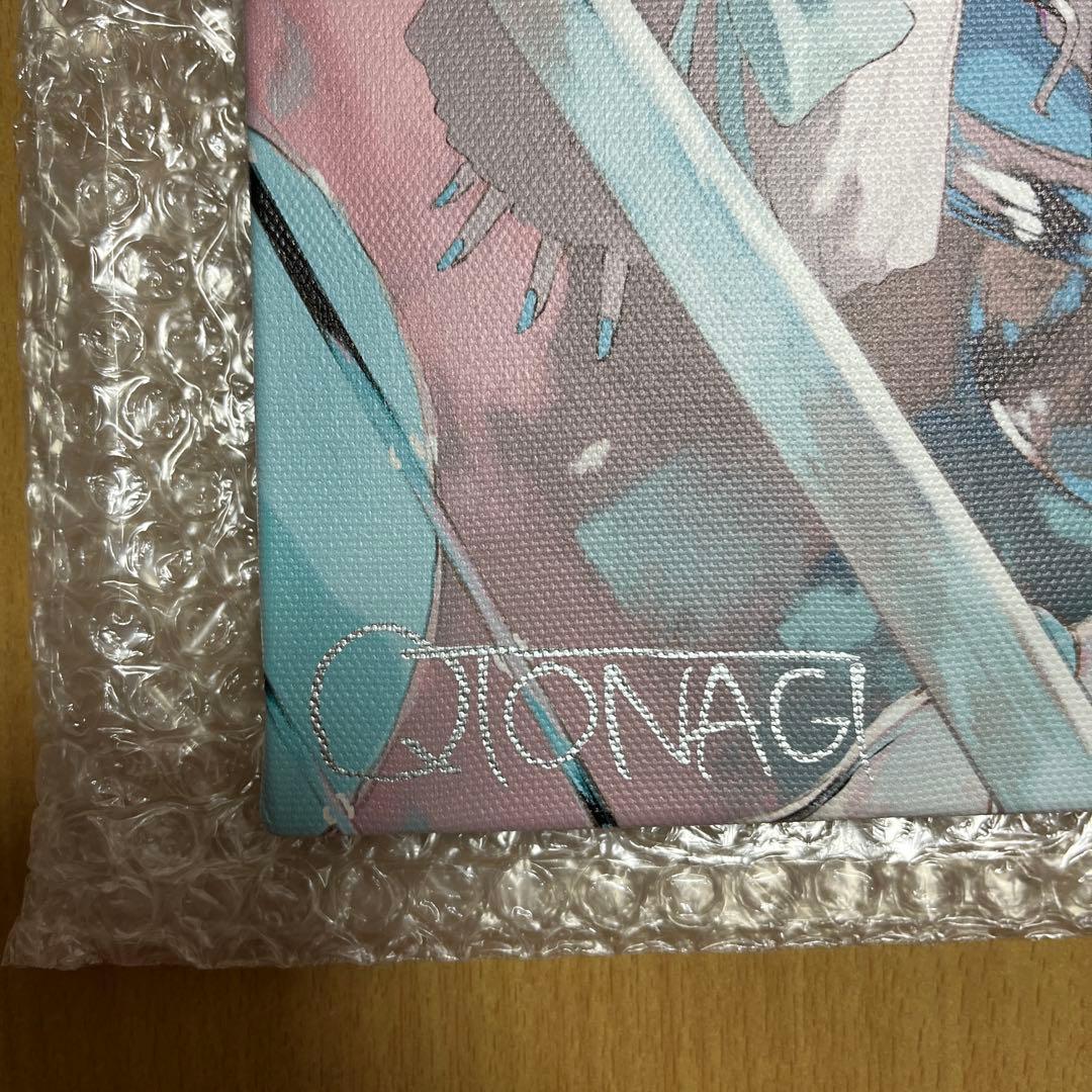 旧都なぎ　直筆サイン入りキャンバスアート2種　作品集　ステッカー2種