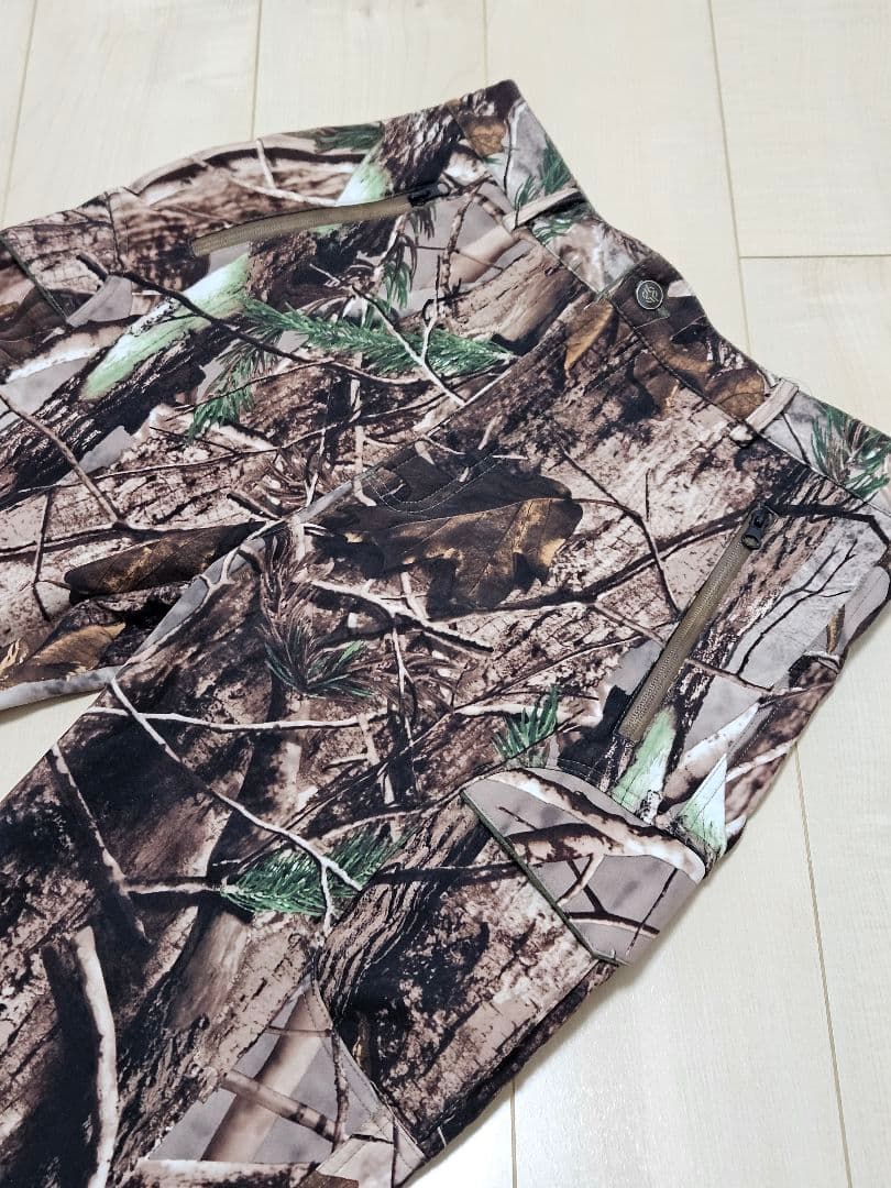 ②リアルツリー柄 迷彩服 セットアップ 上下セット 冬用ジャンパー サバイバル