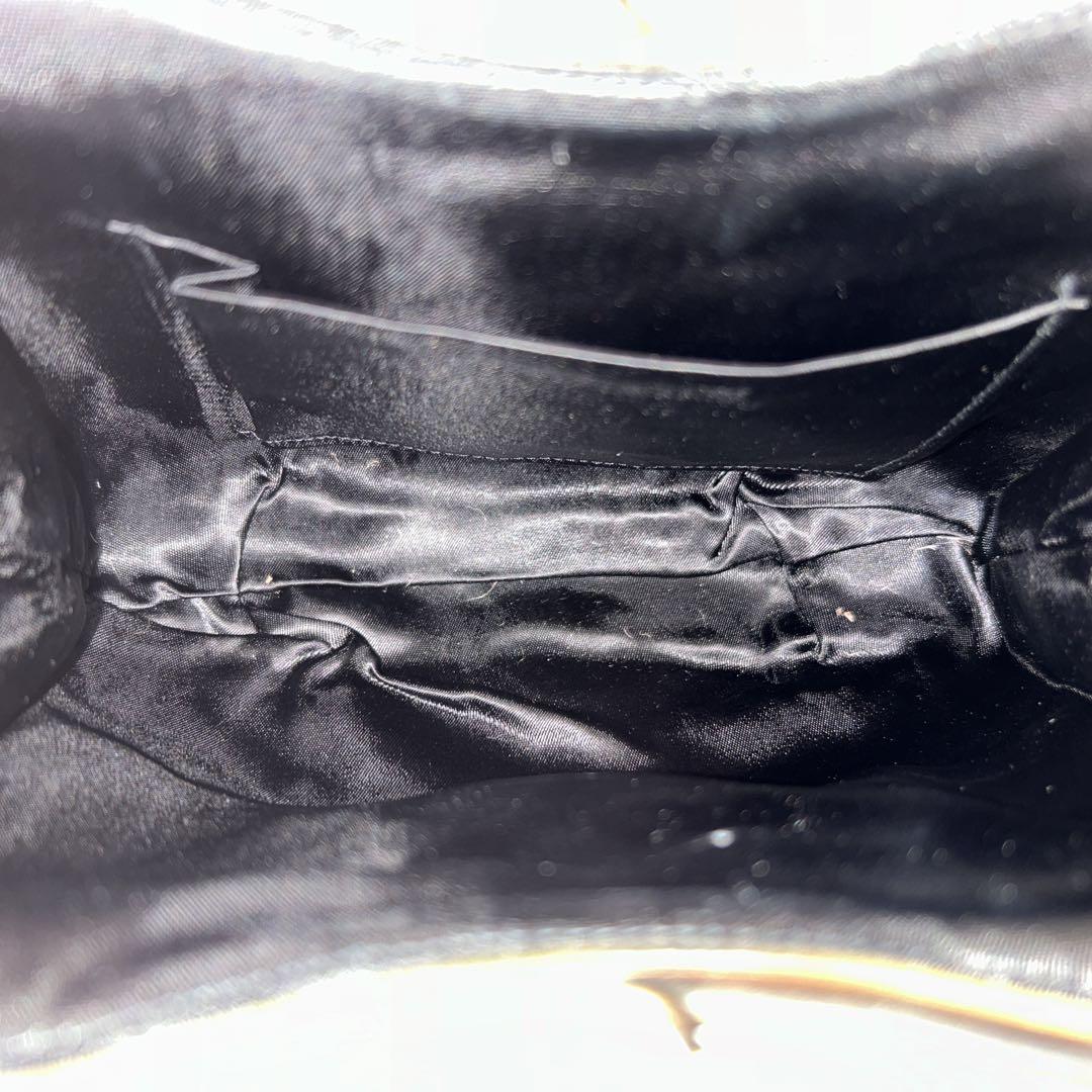 ビーズバッグ パーティバッグ がま口 チェーン ゴールド×ブラック 和装バッグ