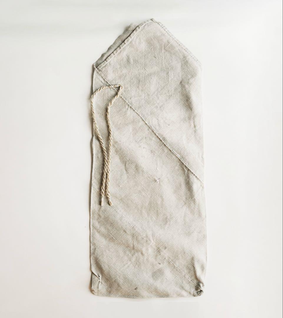 角袋 米袋 穀物袋 麻袋 古道具 襤褸 つの袋 苧麻　継ぎ接ぎ