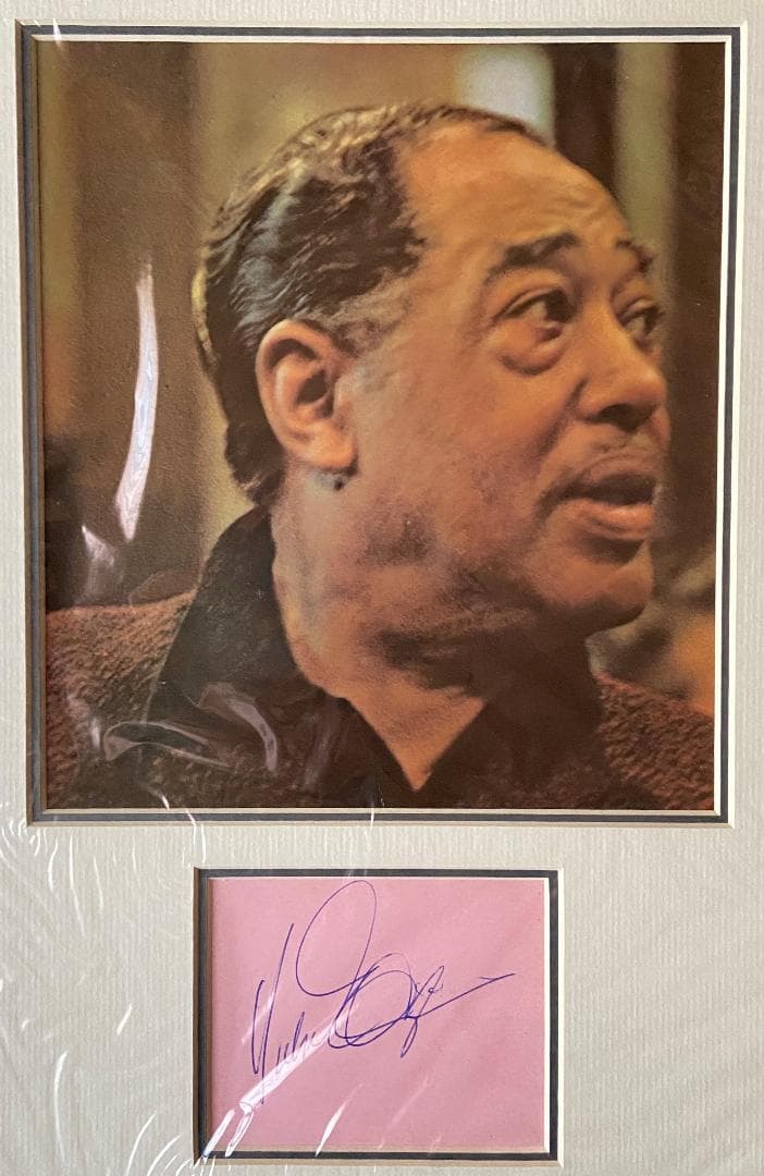 Duke Ellington（デューク・エリントン）サインとポートレイト