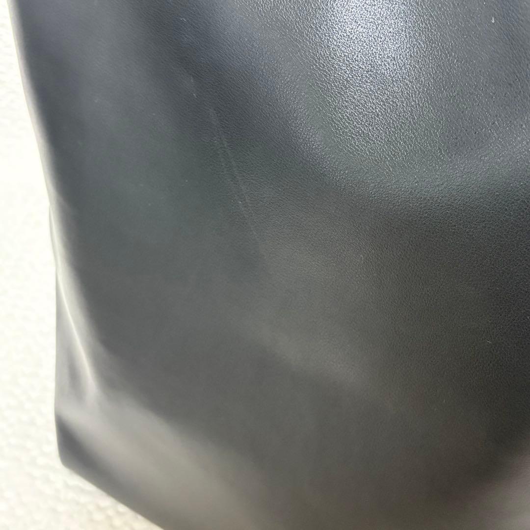 サロンアダムエロペ　スプリットレザーバケットバッグ 【A4対応】