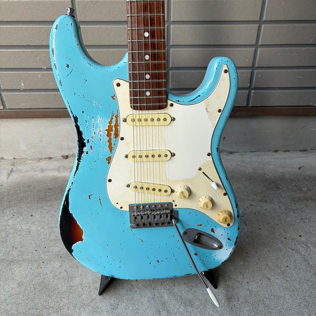 ★SonicBlue Relic Multilayer Stratocaster