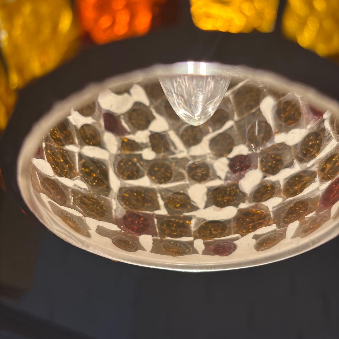 モザイクガラス ペンダントライト 2個セット