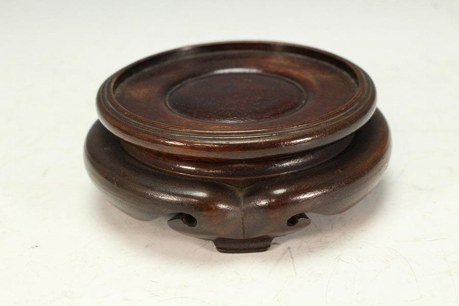 中国美術 壁玉 碗 台 匙付 時代物(K-A385)