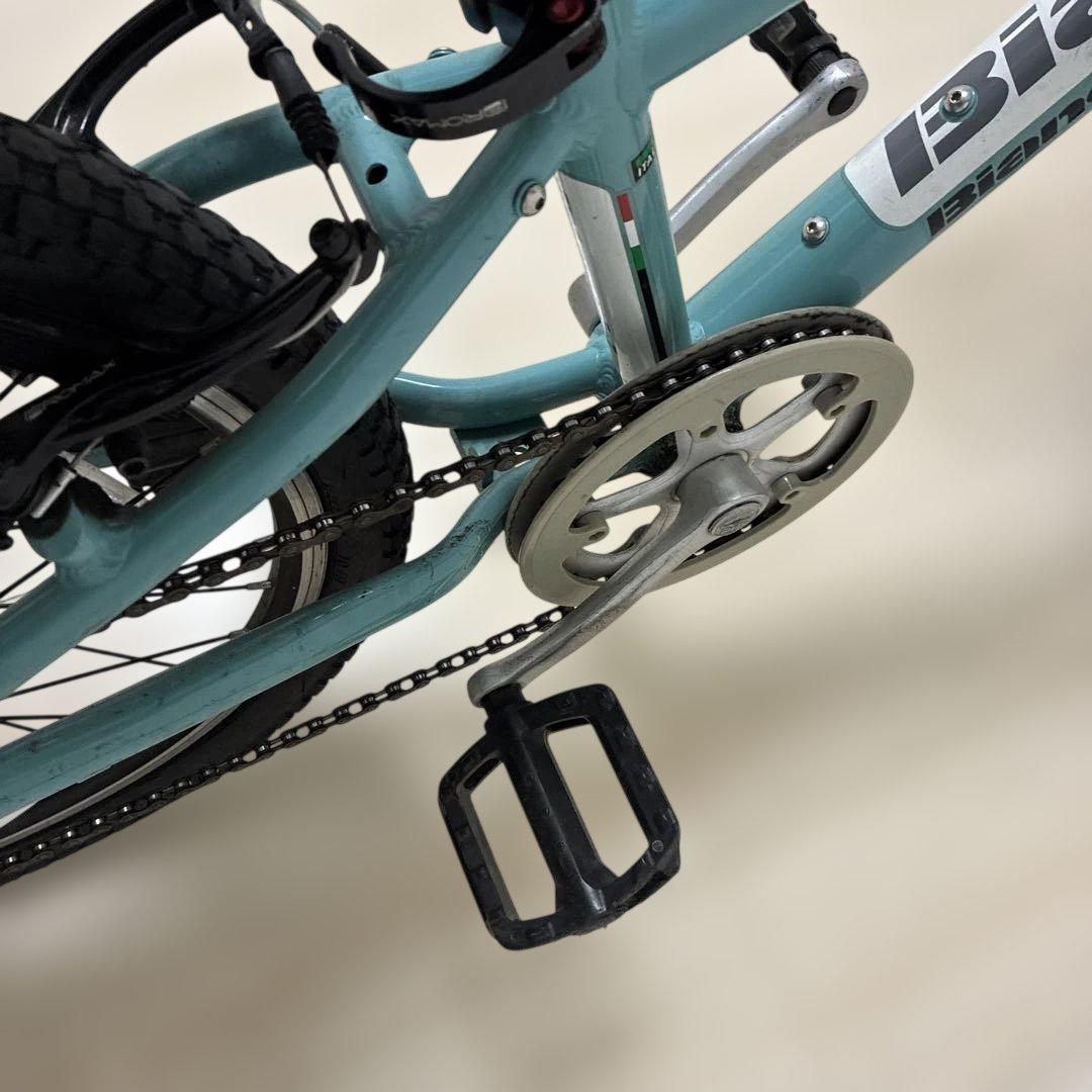 Bianchi ビアンキ　水色　ジュニア自転車　２０インチ　引き取り限定