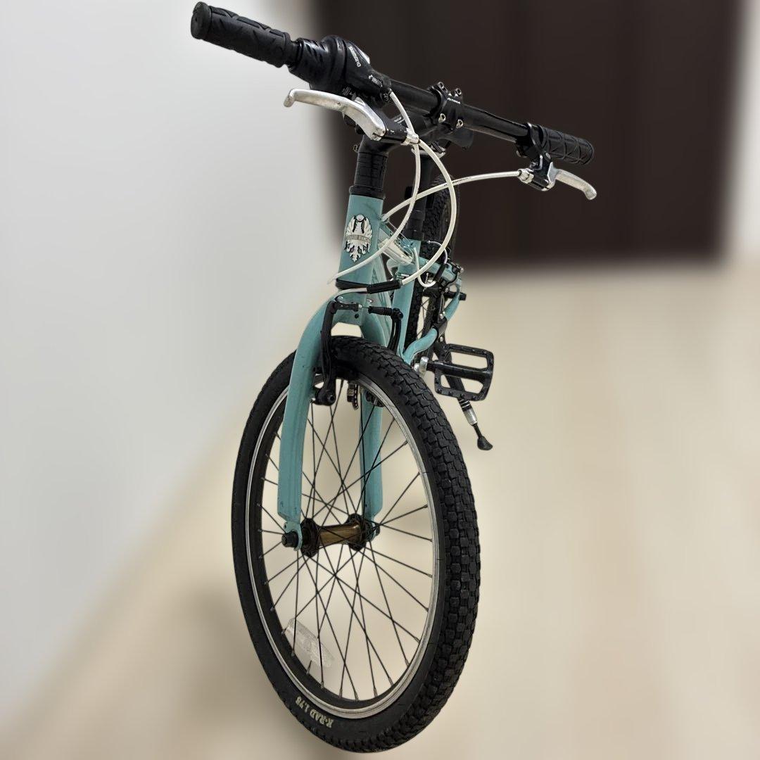 Bianchi ビアンキ　水色　ジュニア自転車　２０インチ　引き取り限定