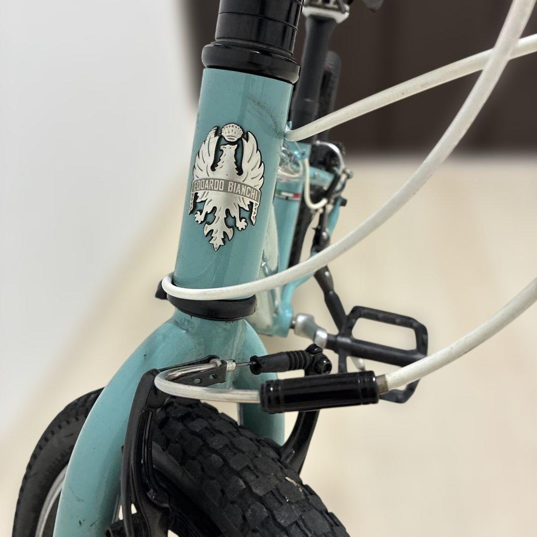 Bianchi ビアンキ　水色　ジュニア自転車　２０インチ　引き取り限定