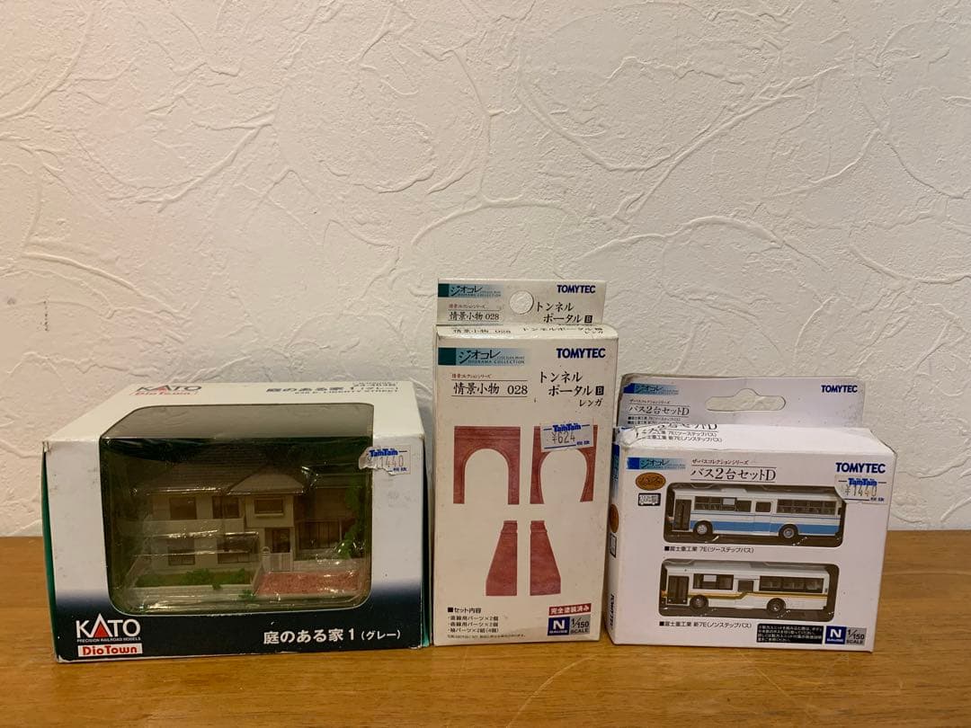 N1111-02★TOMYTEC 建物コレクション 駅前/ バス等6点