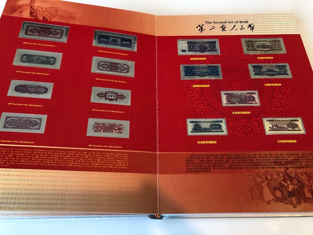 中国　中国人民銀行　コレクションアルバム